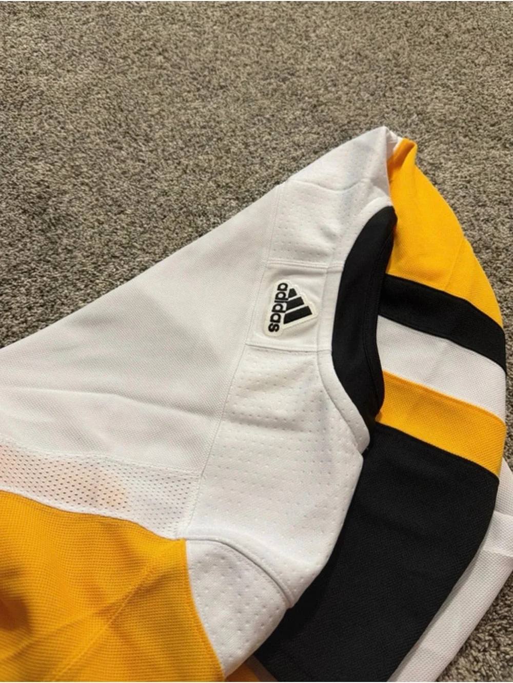 NWT Pittsburgh Penguins Mens White Away 50 Hockey Jersey New Adidas Blank